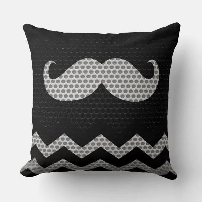 Almofada Mustache Chevron Hole (Frente)