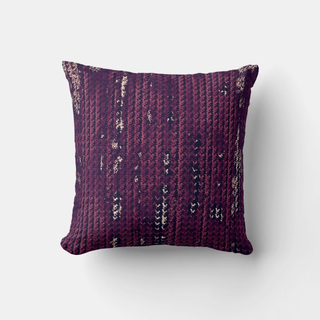 Almofada MVB Country Faux Burlap Pattern-Purple (Frente)