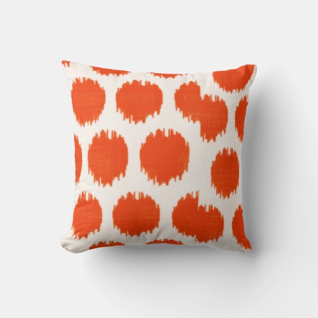 Almofada MW Ikat Dots, Orange Sq (Frente)