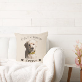 Almofada My Dog Is My Valentine – Personalized Pet