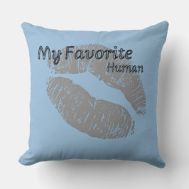 Almofada 🔥 My Favorite Human Pillow – Romantic Lips Print 
