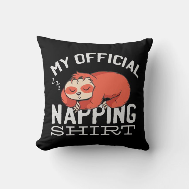 Almofada My official napping shirt Sloth (Frente)