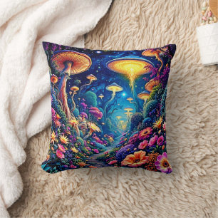 Almofada Mystic Bloom Forest Sob Estrelas