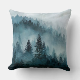 Almofada Mystical Blue Forest Serenity Pillow
