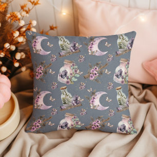 Almofada Mystical Boho Lavanda Anemone Moon and Potions