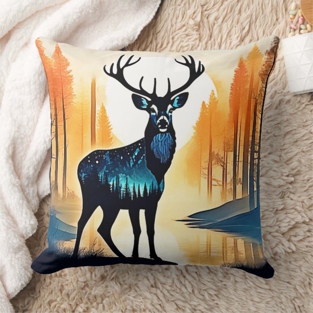 Almofada Mystical Forest Deer (Cobertor)