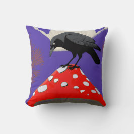 Almofada ◼️ Mystical Raven Square Cushion (16x16 in)