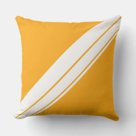 Almofada Na moda Bold Yellow Diagonal Stripes