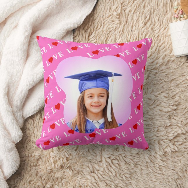 Almofada Na moda de Coração de AMOR Rosa (Cobertor)