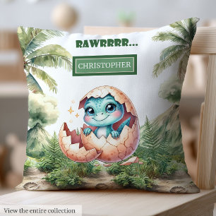 Almofada Na moda Hatching Sozinho Bebê Dinossauro Travessei