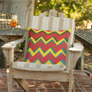 Almofada na moda legal e corante aztec chevron