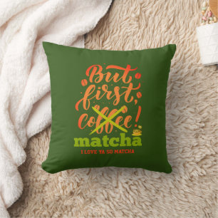 Almofada Na moda MAS PRIMEIRA VARIAÇÃO DE MATCHA Bebida Lat