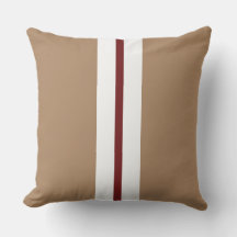 Na moda Mocha Brown Dark Red Racing Stripes