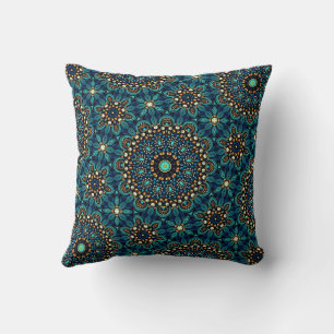Almofada Na moda moderno bonito, Teal e Dourado Padrão de M