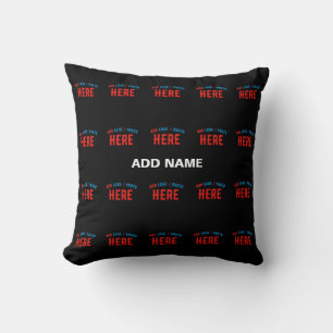 ALMOFADA NA MODA MODERNO PERSONALIZÁVEL NEGRO VERIFICADO CO