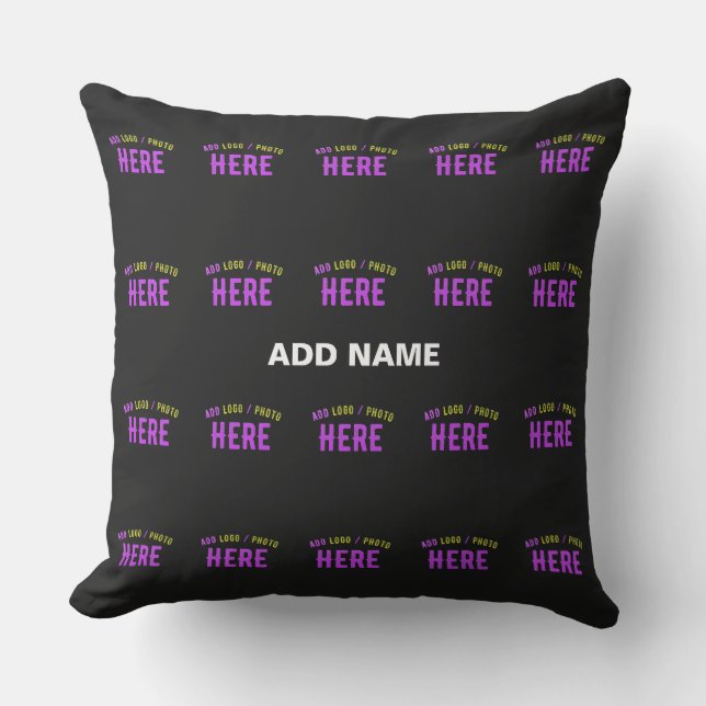 ALMOFADA NA MODA MODERNO PERSONALIZÁVEL NEGRO VERIFICADO CO (Frente)