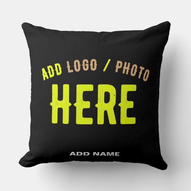ALMOFADA NA MODA MODERNO PERSONALIZÁVEL NEGRO VERIFICADO CO (Frente)