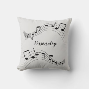 Almofada Na moda Music Notes Trendy Legal Personalizado