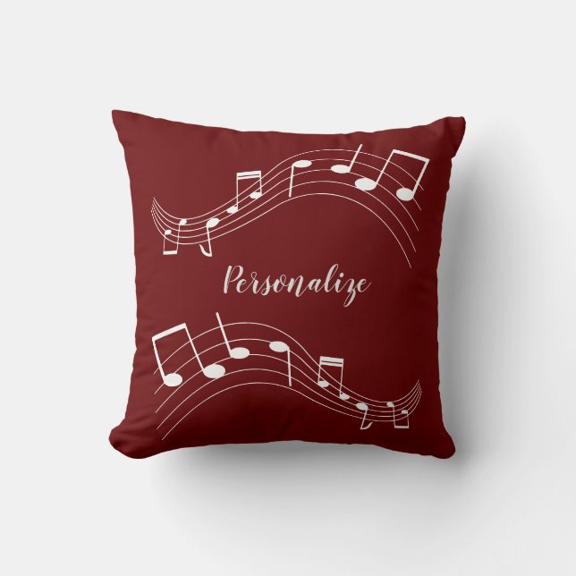 Almofada Na moda Music Notes Trendy Legal Personalize Throw (Frente)