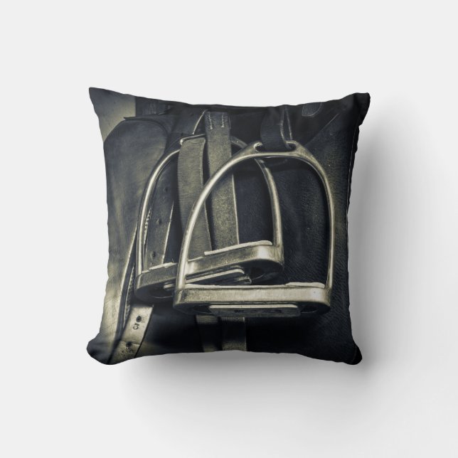 Almofada Na moda Silver Stirrups em Inglês Riding Saddle (Frente)