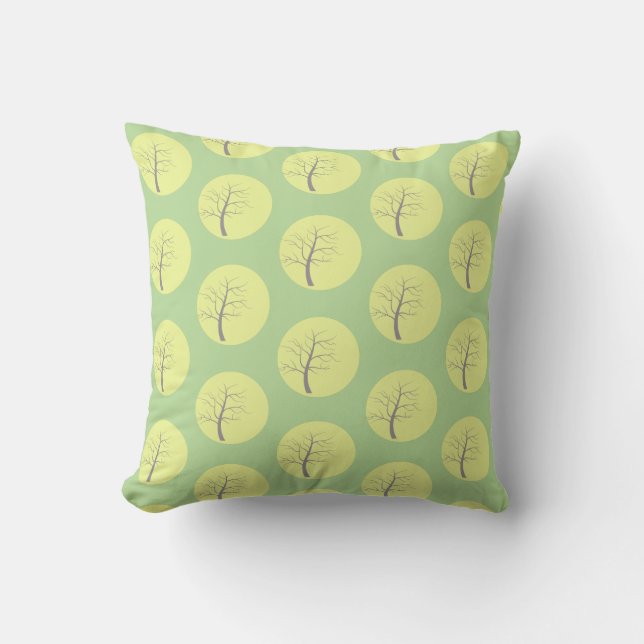 Almofada Na moda Sunny Tree Travesseiro decorativo Cushion  (Frente)