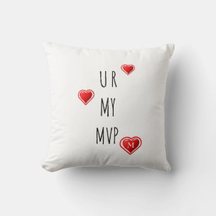 Almofada Na moda U R MY MVP Namorados Monograma