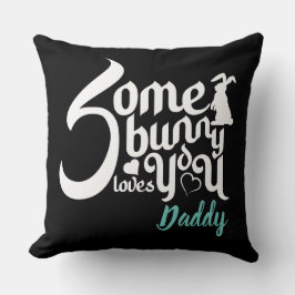 Almofada Na moda Um Tiro de Páscoa Branca Negra Com Amor