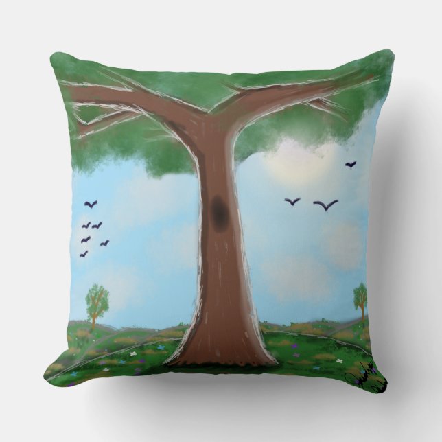 Almofada Na sombra (Travesseiro decorativo) (Frente)