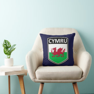 Almofada Nacional - Travesseiro decorativo Cymru