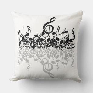 Almofada Nada, mas o Travesseiro das notas de música em pre
