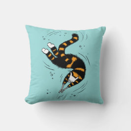 Almofada Nadação de Gótico de Pastel Esqueleto de Gato