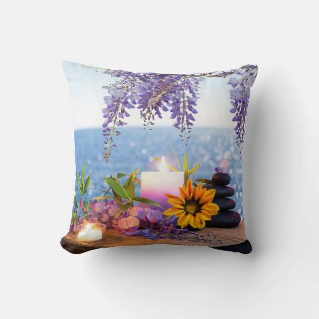 Almofada Namaste 2 do chakra da ioga da paz da meditação da (Frente)