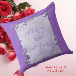 Almofada Namorados de Frame Sparkle Roxo Ametist Elegante