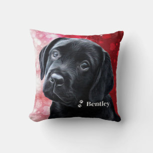 Almofada Namorados - Labrador Preto - Lab Puppy