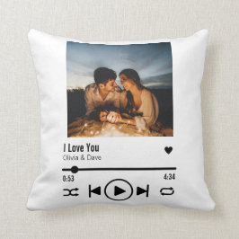 Almofada Namorados Personalizado de Lista de Reprodução de