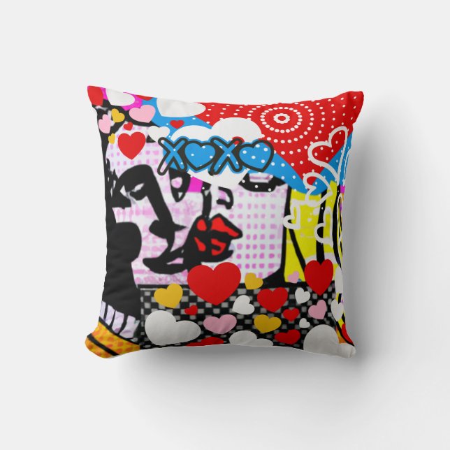 Almofada Namorados pop Art (Frente)