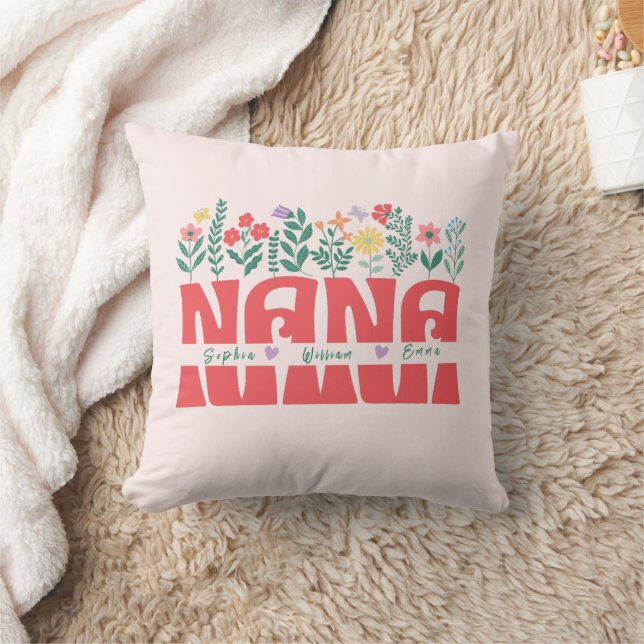 Almofada NANA GRANDMA GRANDMOTHER GRANNY - Personalize-o (Cobertor)
