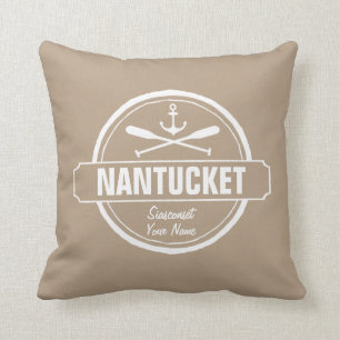 Almofada Nantucket, MÃES personalizou a âncora conhecida,