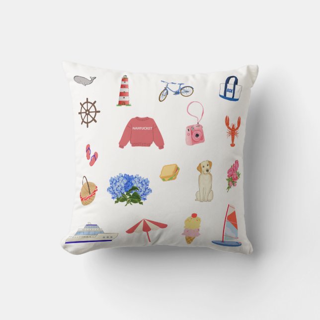 Almofada Nantucket Summer Adventure Pillow (Frente)
