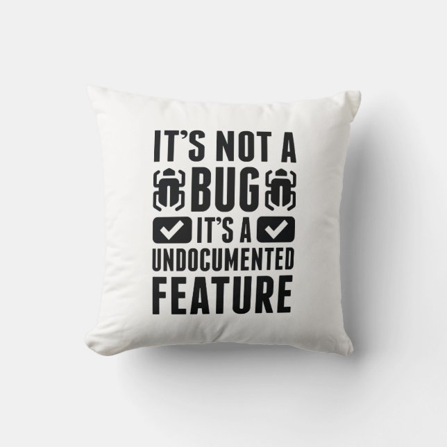Almofada Não é um Inseto (Frente)