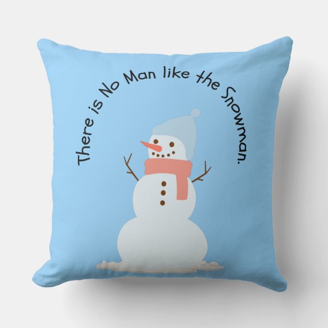 Almofada Não há homem como o boneco de neve (Frente)