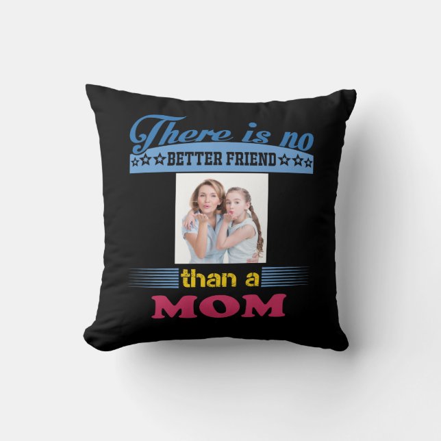 Almofada Não há melhor amigo que mãe, personalizado (Frente)