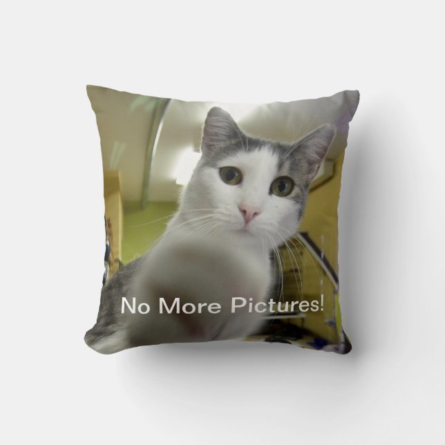 Almofada Não mais travesseiro do gato das imagens (Frente)