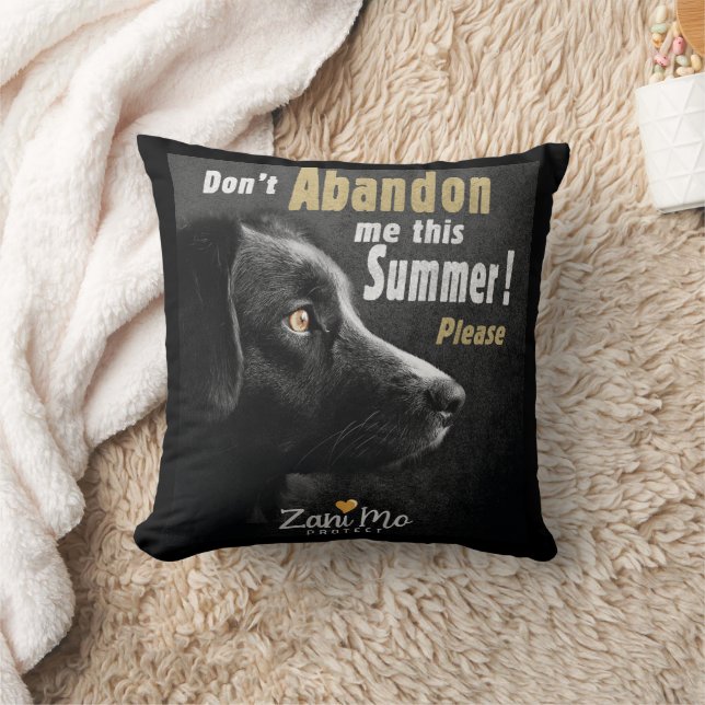 Almofada Não me abandone este Verão - Proteção dos cães (Cobertor)