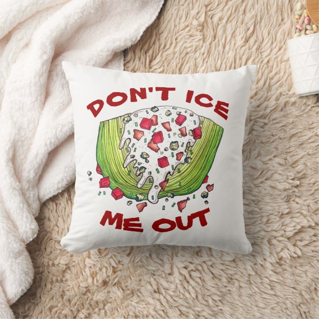 Almofada Não me deixe sair com o Engraçado Iceberg Lettuce  (Cobertor)