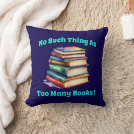 Almofada Não, não, tantos livros!