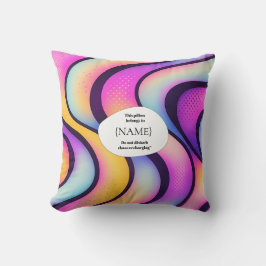 Almofada Não Perturbe – Abstrato Colorido Personalizado