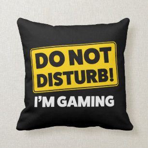 Almofada Não perturbe! Eu sou jogo