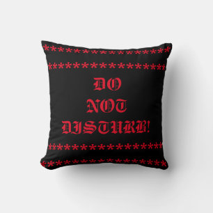 Almofada Não perturbe o travesseiro decorativo