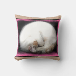 Almofada Não perturbe o travesseiro decorativo do gato